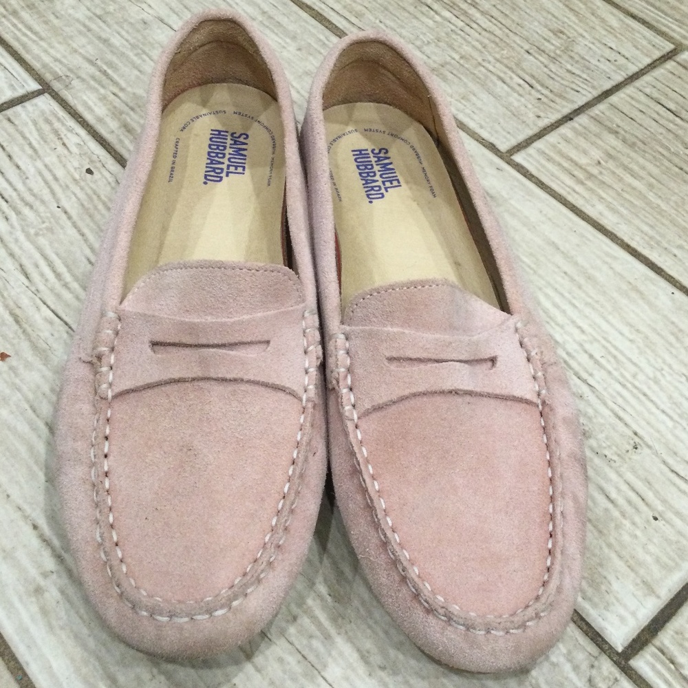 Samuel Hubbard Women's 9.5 Slip On Leather Driving Shoes Medium Free Spirit